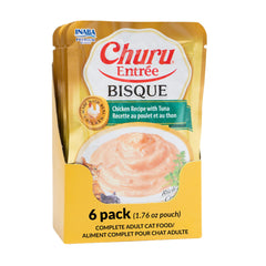 INABA Churu Entrée Bisque, poche de 1,76 oz, repas pratique pour chat.