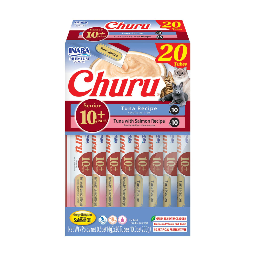 INABA Churu Senior 10+ : tube pratique pour récompenser votre chat âgé