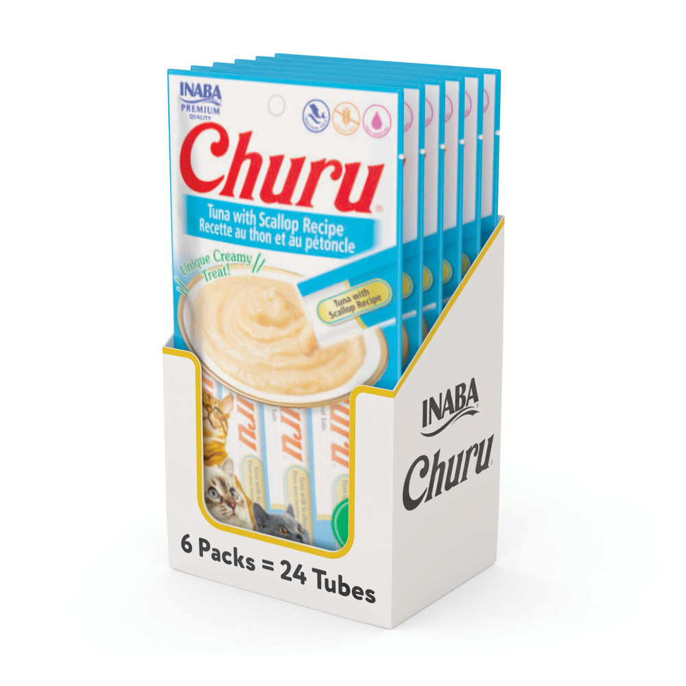 INABA Churu thon-coquilles-saint-jacques, tube pratique pour partager à la main
