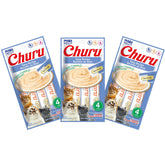 INABA Churu Thon Purée Naturelle, tube pratique pour récompenser votre chat