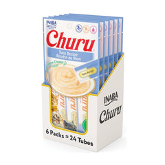 INABA Churu au thon, tube purée crèmeuse pour friandise hydratante.