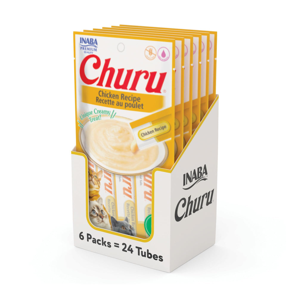 INABA Churu: tube crème à lécher, hydratation élevée et saveur riche.
