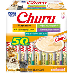 INABA Churu tube crème poulet, friandise humide et hydratante pour chats.