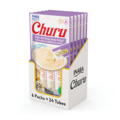 INABA Churu : tube crème purée chat pour hydratation et plaisir.