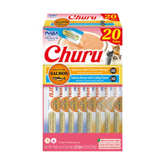 INABA Churu Saumon : tube crème savoureux favorisant l'hydratation et le plaisir