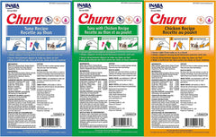 Churu INABA purée crèmeuse au poulet, friandise humide parfaite pour chats gourmets.