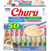 INABA Churu thon crèmeux en tube, purée soyeuse avec humidité élevée.