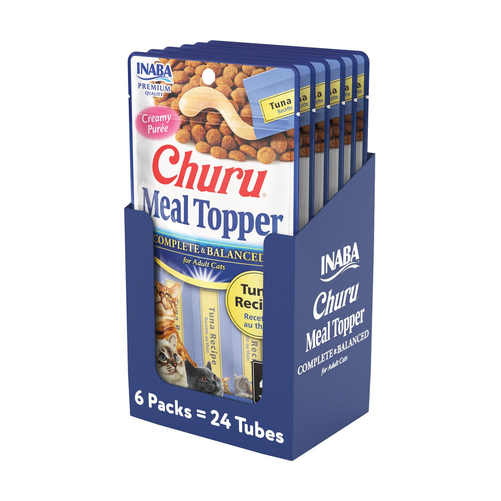 INABA Churu au thon, purée crémeuse dans un tube individuel, prêt à l'emploi.
