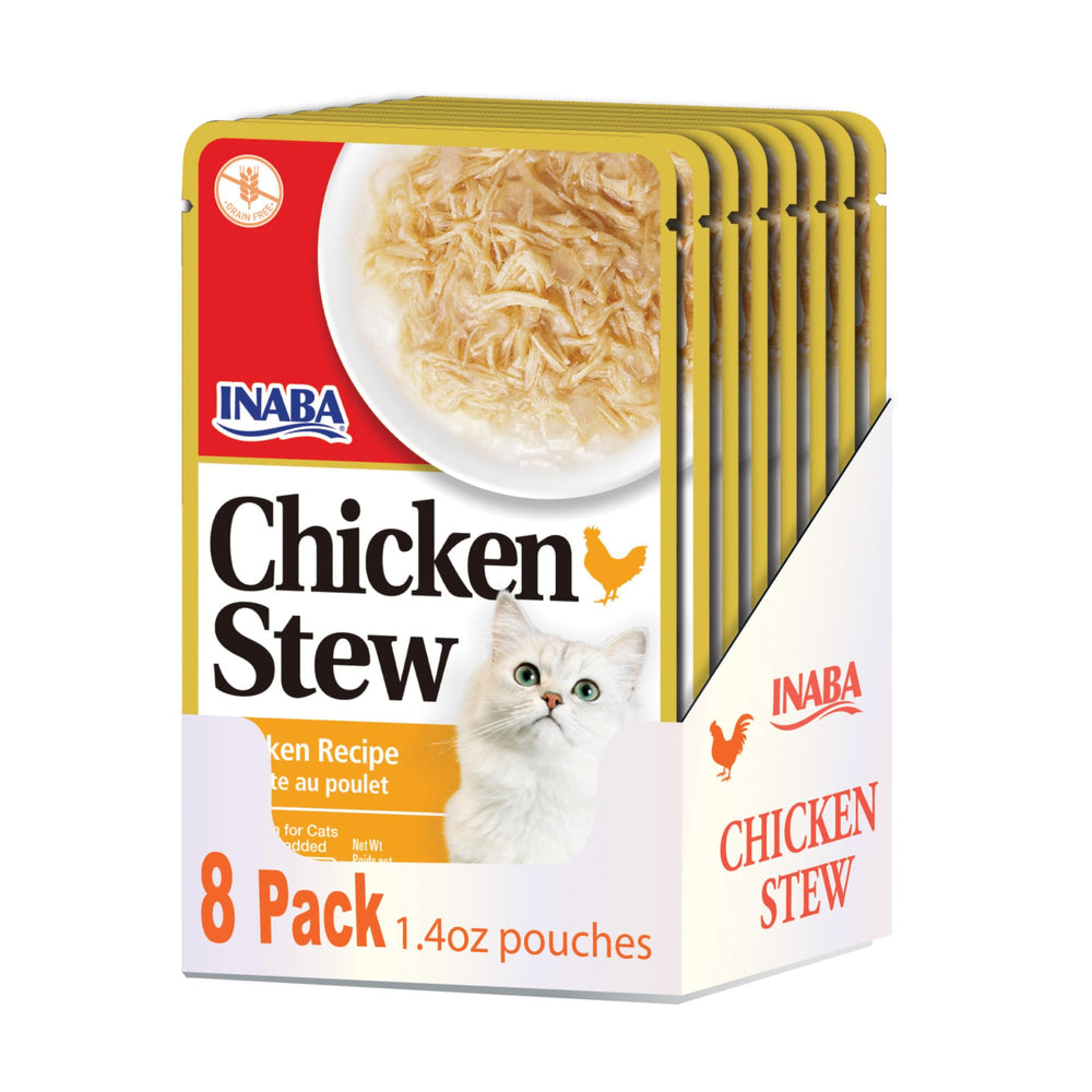 INABA ragout de poulet pour chat - sachets pratiques et faciles à servir.