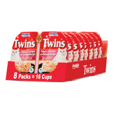 INABA Twins pour chats, portions thon-poulet-saumon, repas pratique et savoureux.