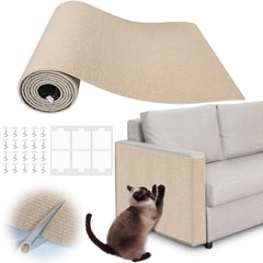 Inchoco tapis-grattage chat adhésif dos – protection durable du sol et du mobilier.