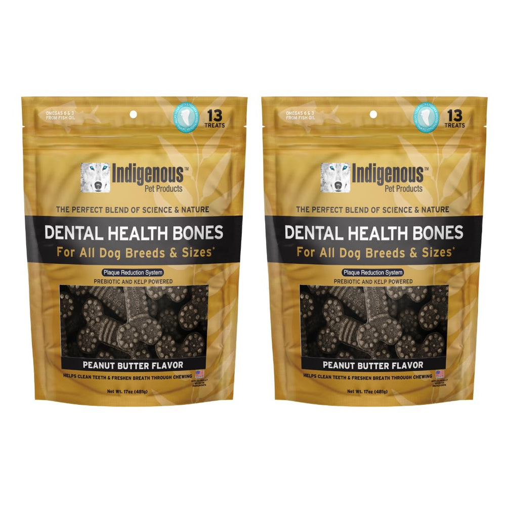 Indigenous os dentaires pour chiens – emballage 2 packs – haleine plus fraîche