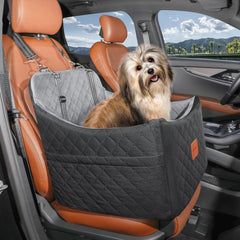 INDYBUD siège-auto chien douceur pelucheuse pour un trajet confortable.