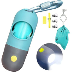 Distributeur Infinite Node avec lampe LED intégré et couleur bleu cristal, sécurité en balade.