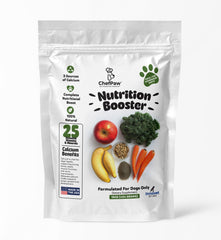 ChefPaw Nutrition Booster: poudre pour chiens, soutient énergie et vitalité.