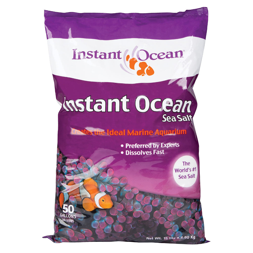 Instant Ocean Sea Salt se dissout rapidement dans l'eau, démarrage rapide de l'aquarium marin.