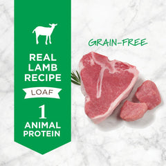Instinct alimentation humide pour chien agneau sans poisson, profil simplifié