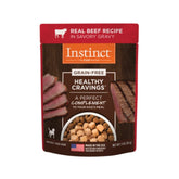 Instinct Healthy Cravings boeuf américain en poche 3onces, riche en protéines pour soutenir les muscles