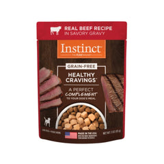Instinct Healthy Cravings boeuf américain en poche 3onces, riche en protéines pour soutenir les muscles