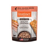 Instinct saumon réel en poche – texture tendre idéale comme garniture pour chat