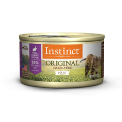 Boîte Instinct Original Lapin Pâté 3oz prête à servir pour chat.