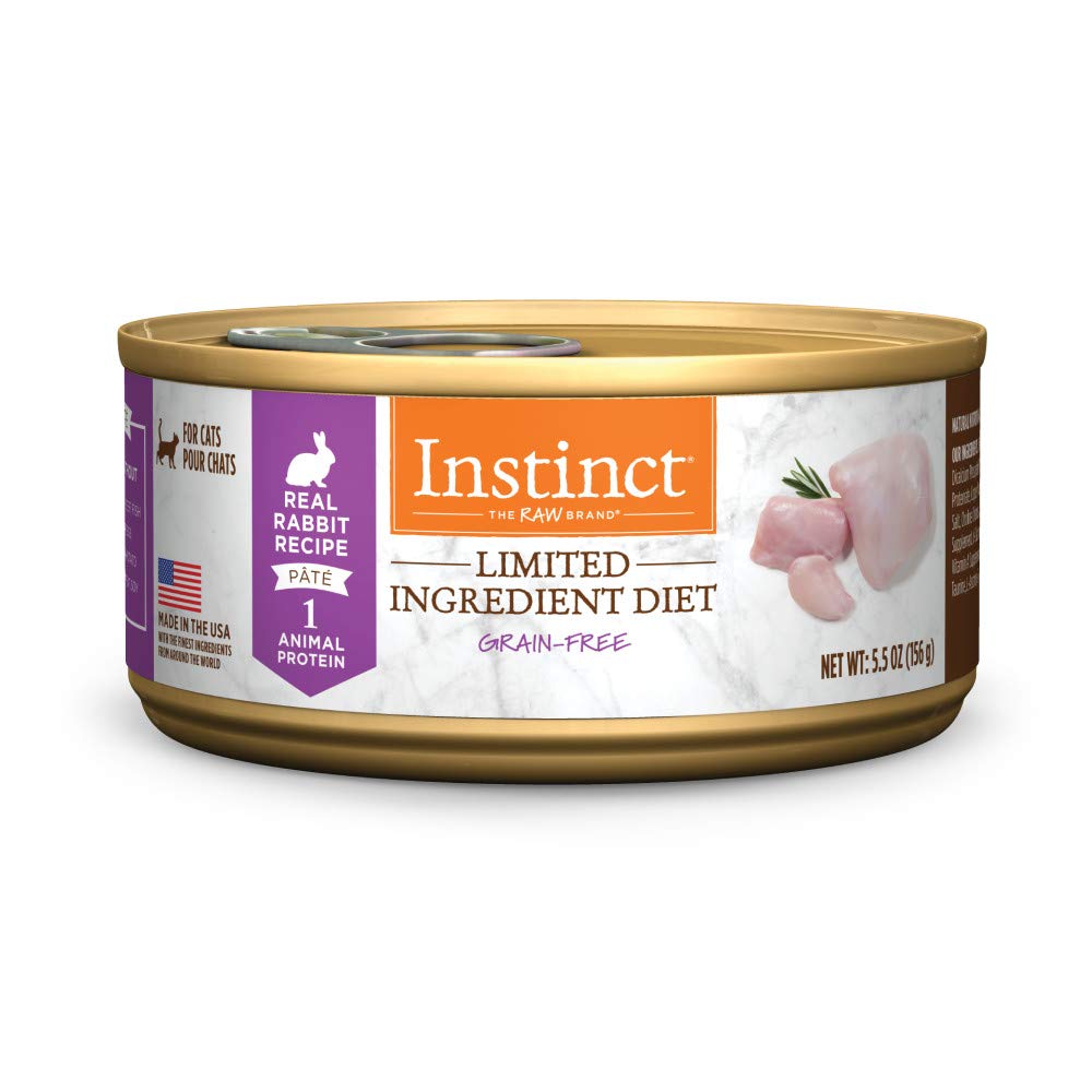 Instinct pâté chat lapin réel, saveur naturelle et digestibilité accrue.