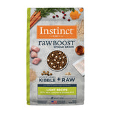 Instinct Raw Boost Light croquettes pour chiens, soutien musculaire.