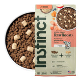 Instinct RawBoost – paquet saumon et riz brun, nutrition complète prête à être servie.