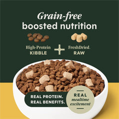 Instinct RawBoost poulet premier ingrédient assure proteine de qualite.