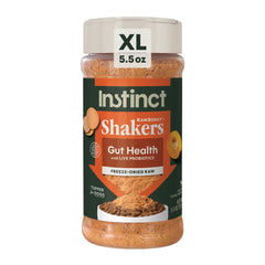 Instinct RawBoost Topper pour chien, bouteille, apportant saveur et soutien digestif.