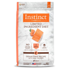 Instinct croquettes saumon réel, sac de 20 lb, nutrition simple et savoureuse.