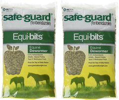 Intervet Safeguard granulés alfalfa emballage facilite l'administration et le stockage.