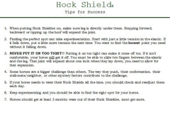 La coque en néoprène résistant du Click Horse Hock Shield assure une protection durable.
