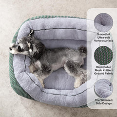 INVENHO lit chien bords hauts, repos enveloppant et securite.