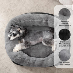 Lit chien INVENHO doux et pelucheux – apaisement pour le sommeil.
