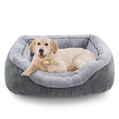 INVENHO lit chien moyen rectangle doux pour confort immédiat