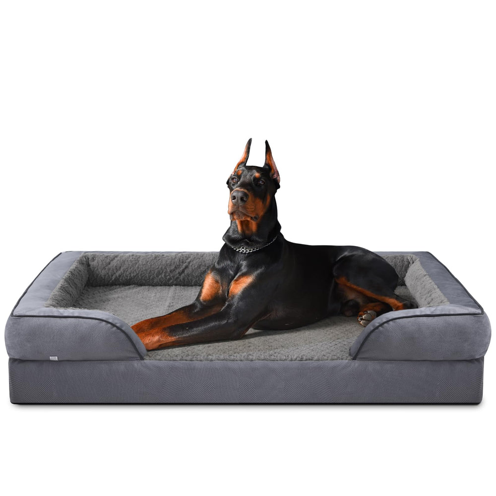 Lit chien INVENHO orthopédique XXL avec grande surface pour chiens de grande taille.