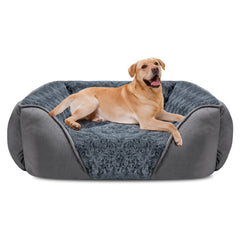 INVENHO lit rectangle pour chien XXL, vue générale pour repos optimal