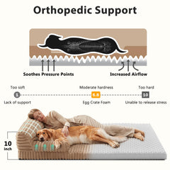 Mousse mémoire egg-crate INVENHO offre un soutien orthopédique ciblé.