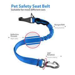 IOKHEIRA Réglage longueur ceinture chien pour position assise ou couchée.