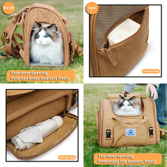 ioview sac à dos animaux, pliable, rangement pratique et rapide
