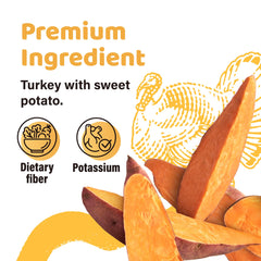 iPaw bâtonnets dinde sans additifs, choix sain pour chien sensible.