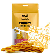 Friandises ipaw dinde braidee potiron, récompense idéale lors du dressage.