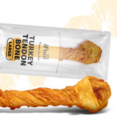 iPaw tendon dinde, gros plan sur texture naturelle favorisant la mastication