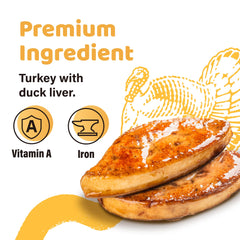 iPaw friandises naturelles à la dinde, ingrédients simples et sans céréales