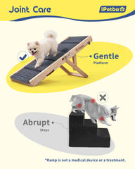 iPetba Rampe chien Bois massif stable offre un soutien fiable au quotidien.