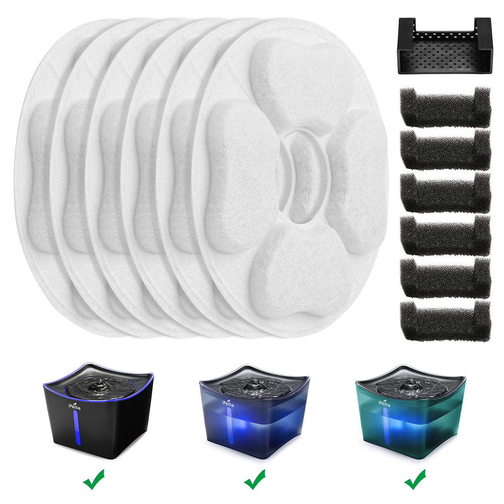 iPettie Kamino: filtra-remplacement 6-pack pour eau plus fraîche et sans odeur.