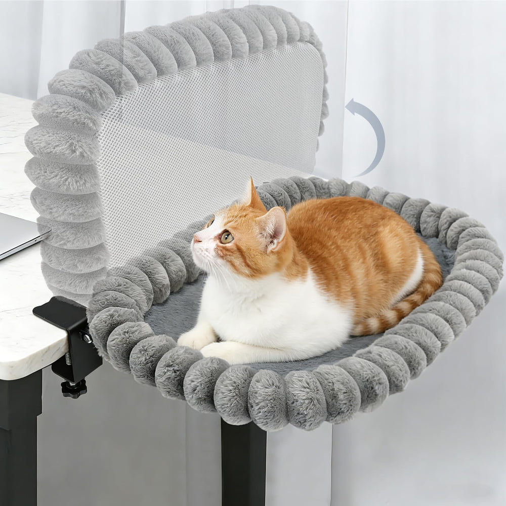 IPOW lit de chat bureau pliant avec cadre en acier pour gain d’espace et confort.