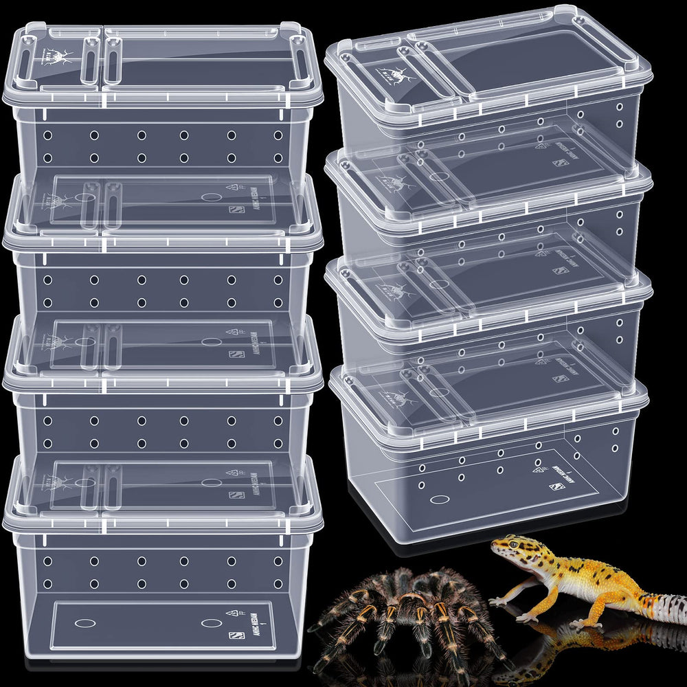 Irenare ensemble 8 boîtes reptiles, visibilité claire et contrôle.