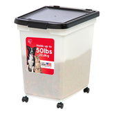 IRIS USA Conteneur nourriture animaux 50 livres, hermetique, ideal pour garder les aliments frais